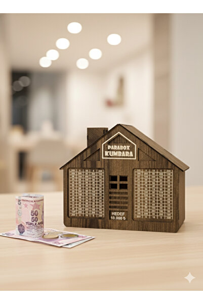 Altın express ✨   حصالة خشبية على شكل هدف من بارابوكس - صندوق تحفيز لتراكم 10...