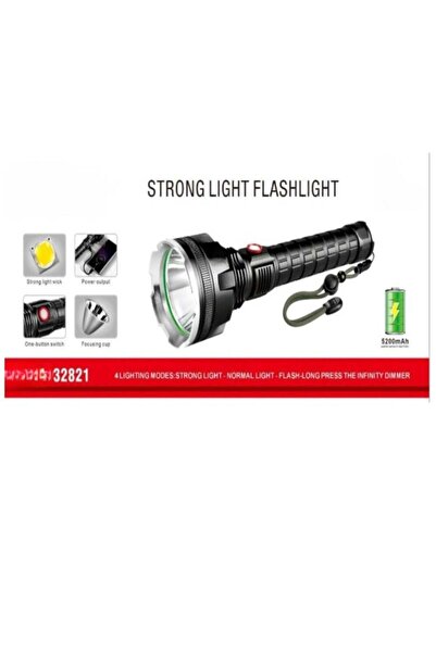 The comprehensive house Ultra-powerful rechargeable spotlight with 5200mAh battery and 4 lighting modes