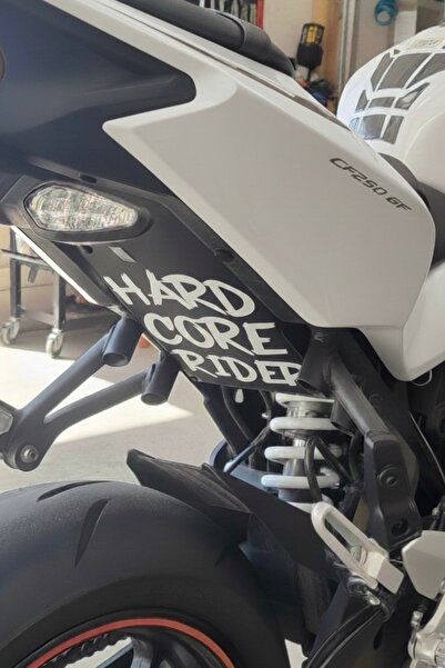 Yalıgraf Reklam Tabela Hard Core Rider Motorcycle Sticker 14X18 cm