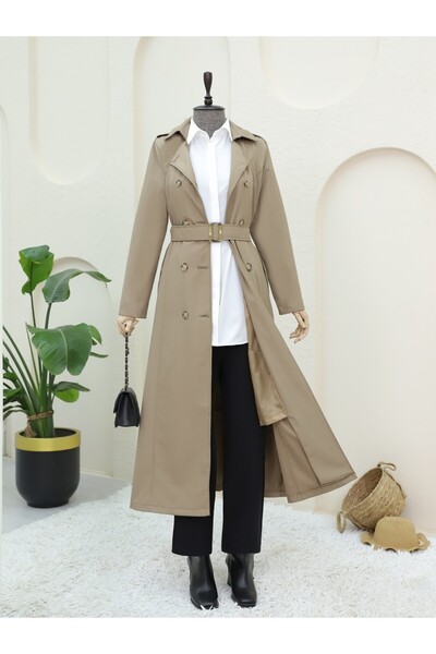 HİJABAYA Καμπαρντίνα με διπλά κουμπιά και ζώνη