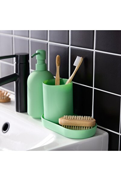 Generic 3-piece bathroom set, light green