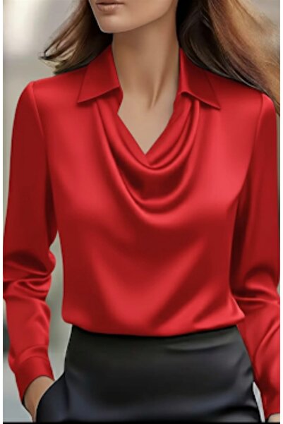 By Kul Design Γυναικεία μπλούζα με γιακά Degaje