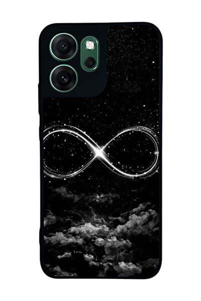 OPPO Reno 14F Uyumlu Baskılı, Mat Siyah,Yumuşak Silikon, Koruyucu,Şok Emici K...
