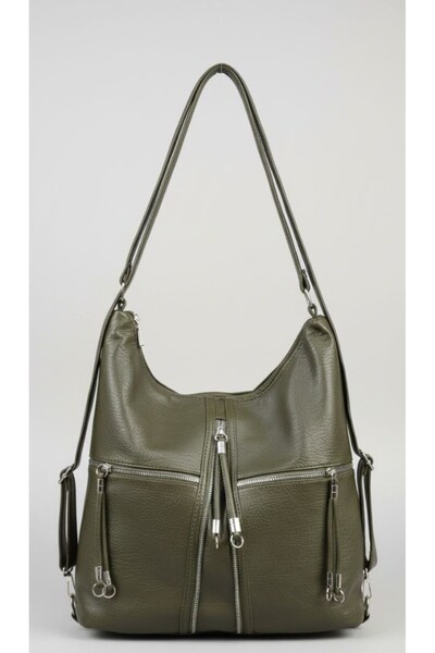 çantamgelsin Women's Soft Leather Multi-Compartment Large Backpack and Should...