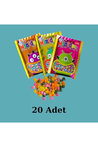 Nostaljik Lezzetler 20 Adet Minidots Draje Sakız