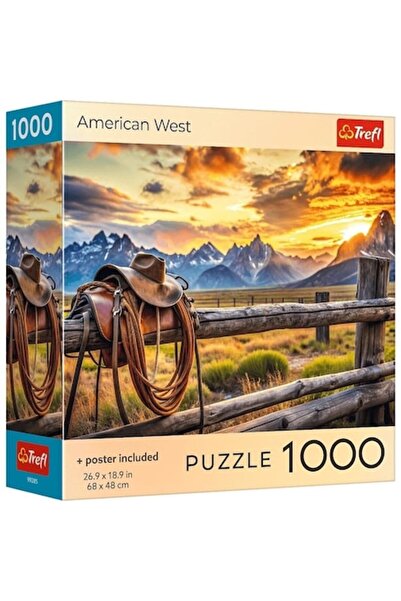 Trefl Puzzle de 1000 de piese, Vestul American, cu poster inclus