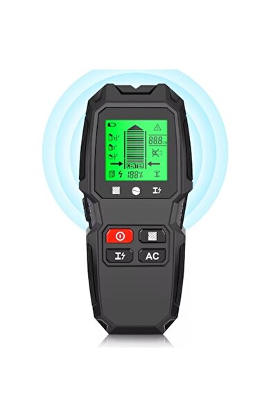 Zherqon Detector de cabluri electrice 7 în 1 - Metal, Țevi, Armătură, Lemn, AC, 5 moduri de scanare