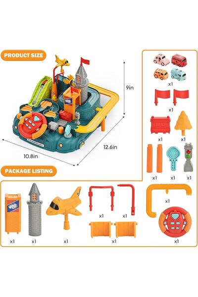 OEM Car Adventure Game – Interactive Game with Cars, Castle and Obstacles for Children 3+ Years Old