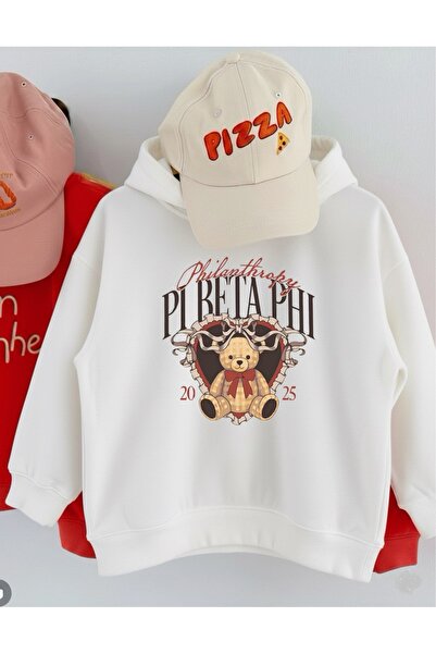 LORVEX Pulover supradimensionat pentru fete tricou – Imprimeu frontal cu inim...