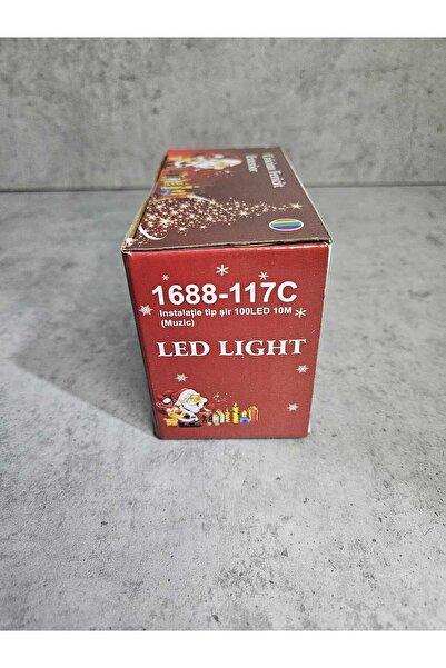 IRILIS 100 LED installation – 10 meters, black wire, multicolor bulb with music