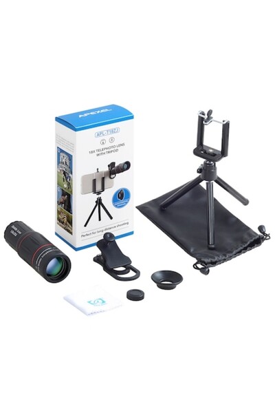 APEXEL APL-T18Z 18X Professional Telephoto Lens with Mini Tripod