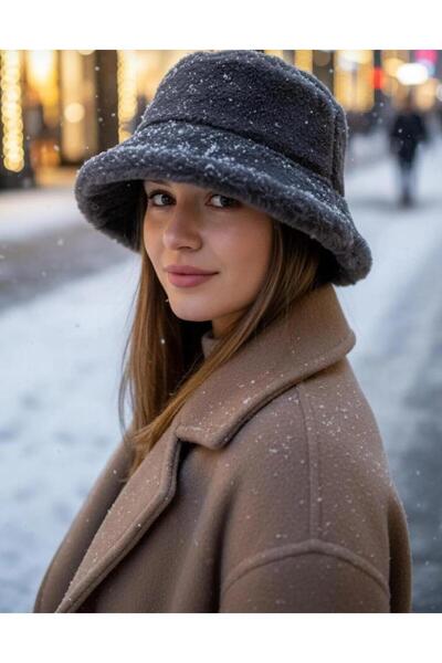 Wearflawless Plush Winter Soft Furry Bucket Hat, Winter Bucket Hat, Plush Hat, Plush Beanie