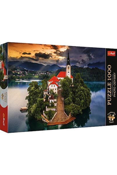 Trefl Puzzle Premium Plus - Odisee foto, Lacul Bled, Slovenia, 1000 de piese