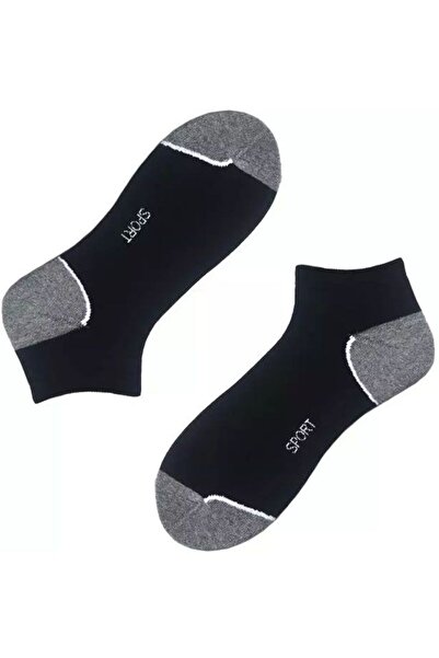 Conte Elegant Set of short sports socks (anklet) with fleece sole, Chobot Sneaker Sport 52-91 - Gray, 35-38