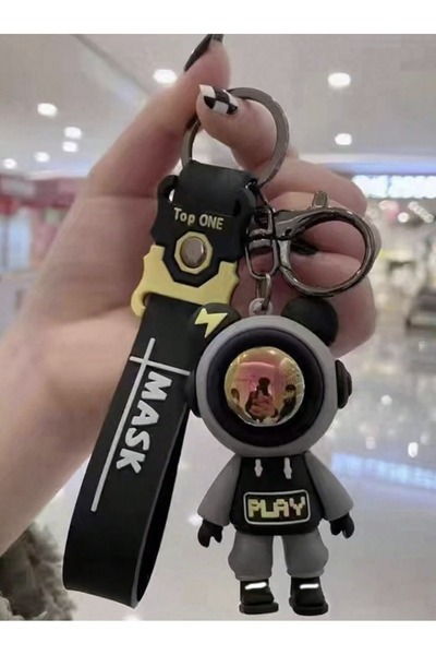 VEYA Cute electric bear pendant with an astronaut design – a unique accessory for bags and cars