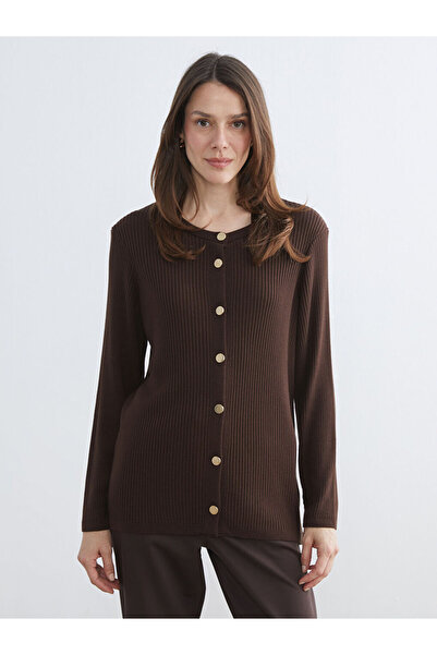 LC Waikiki Seasonal Deals from Rmz Clothing Brown Crew Neck Women's Knitwear ...