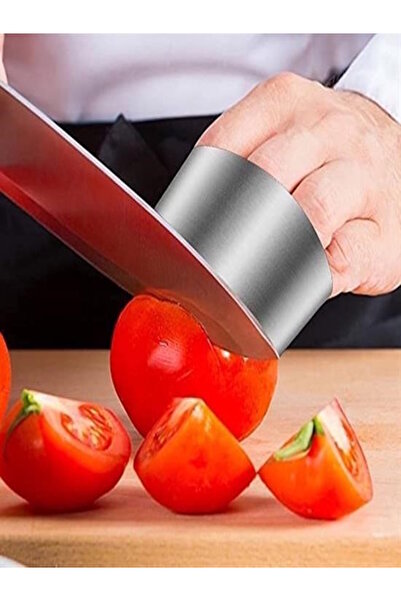 sonx Stainless Steel Kitchen Finger Protector - Adjustable Safe Cutting and Chopping Attachment
