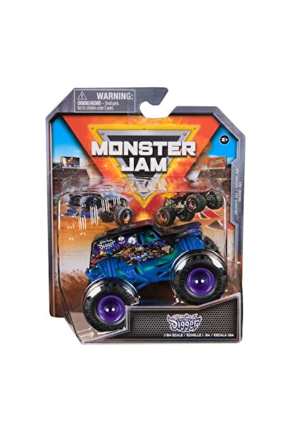 Spinmaster Spin Master Monster Jam Son-Uva Digger metal toy car, blue/black, scale 1:64