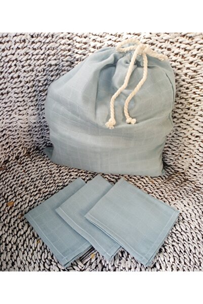 PİTİPİTİ Ev Tekstili ve Dekorasyon Muslin Multi-Purpose Pouch and Mouth Wipes...
