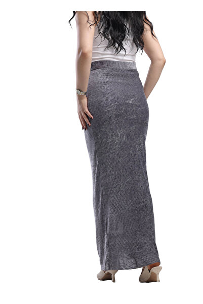 SUGA Long corduroy spectrum skirt