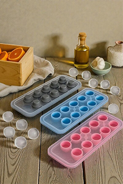 Home Icevory Leak-Proof Ice Mold with Filling Chamber, Set of 3