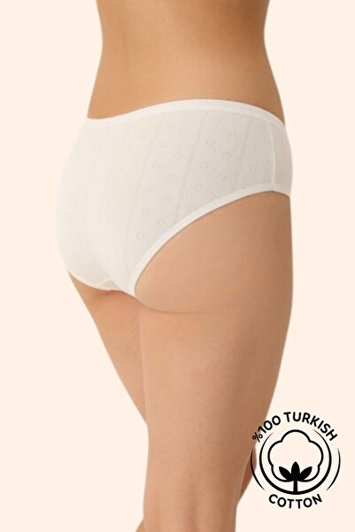 NETLY Women's Jacquard Bato Panties (6 Pieces) - 100% Cotton