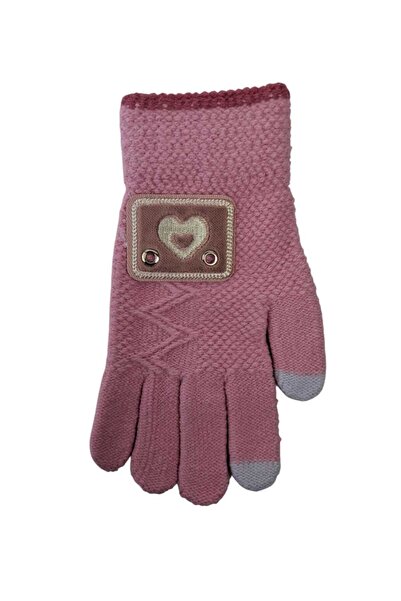 Kitti Spteks 9-12 Yaş Garson Kız Pembe Renk Kalp Arma Figürlü Ve Desenli Kışl...