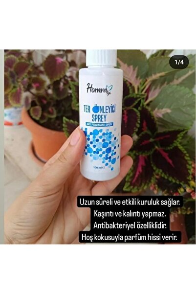 hom bitkisel Ter Önleyici Sprey