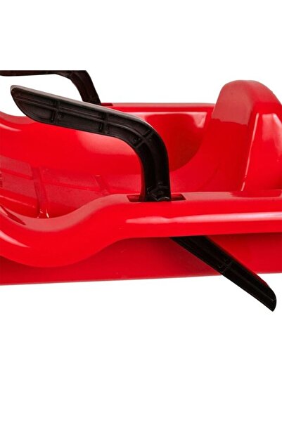 NO BRAND Sled with handles and brakes, 86 x 46 x 15.5 cm, Red