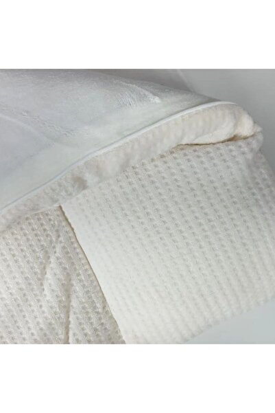 Reiashn Rahil velvet bedspread, off-white color, winter size, single and a half