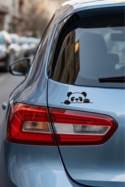 Yalıgraf Reklam Tabela Cute Panda Car Sticker 13X5 cm