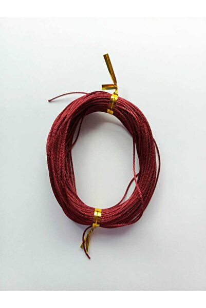 Eskişehir hobi sanat 1 mm 20 Meters Burgundy Color Parachute Cord Macrame Bracelet Necklace Jewelry Design Beading Hair Braiding Cord
