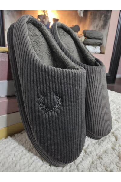 MARKABONİ 3-Pack Men's Slippers Soundproof Wool Inside Winter Soft Sole House Slippers