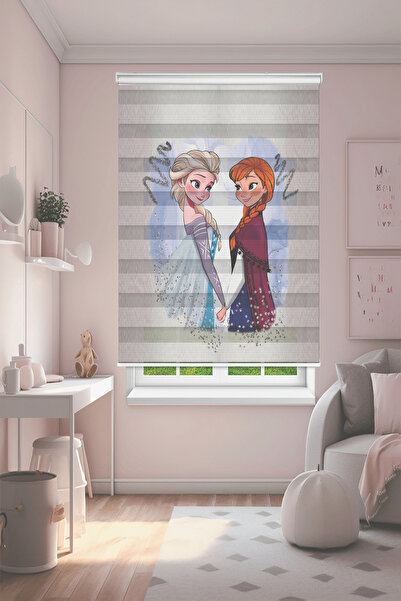 Perdecizade (ENXBOY)ELSA ANNA DİJİTAL BASKILI ZEBRA PERDE-COCUK ODASI-STOR PERDE