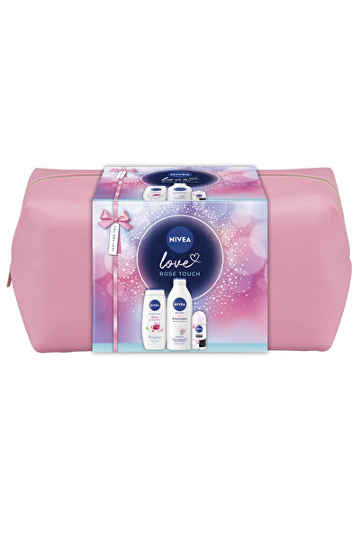NIVEA Women Set: Body lotion 400 ml + Shower gel 250 ml + Roll-on deodorant 50 ml + gift bag