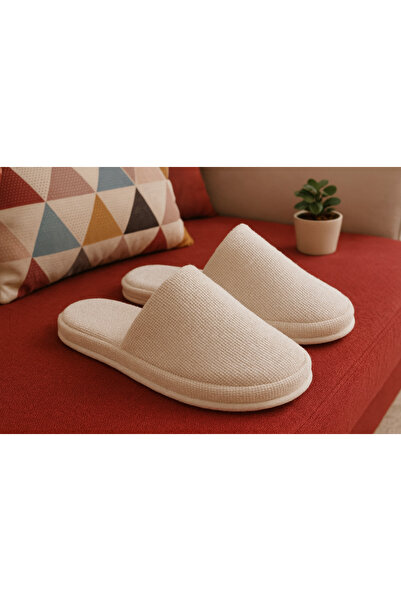 Zirve Banyo Ve Ev Havlu Terliği – %100 Pamuk Kaymaz Kalın Taban