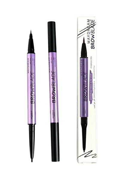 MAYDREAM قلم حواجب مقاوم للماء يدوم طويلا بني غامق 002