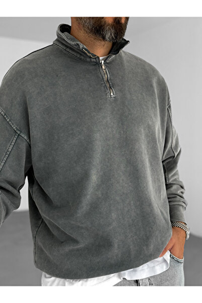 XPUPPETWEAR Hanorac lavabil cu jumătate de fermoar