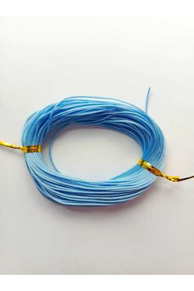 Eskişehir hobi sanat 1 mm 25 Meters Space Blue Color Parachute Cord Macrame Bracelet Necklace Jewelry Design Beading Hair Braiding Cord