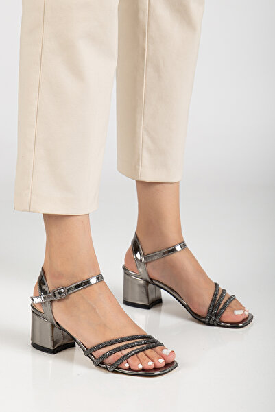 mysticaluxe Shoes Women's Platinum Stone New Season Evening Dress Shoes 0502