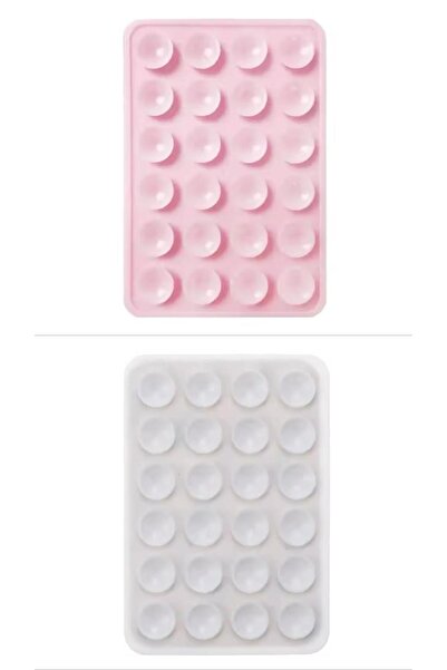 ila bags حامل هاتف من السيليكون بلونين مع شفاط – لاصق سيليكون للهاتف مع قوة ت...