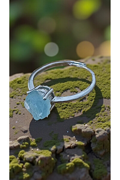 arzela Natural Stone Steel Ring Adjustable Size
