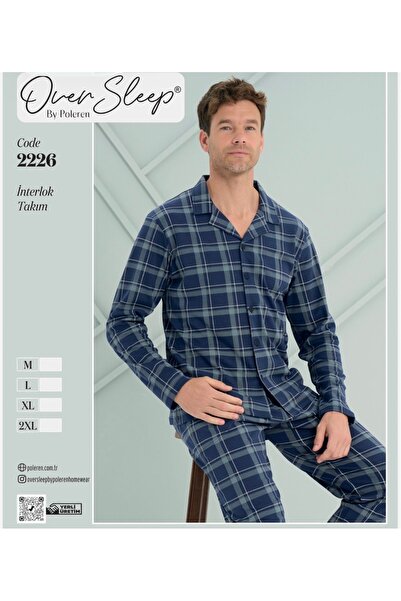 Over Sleep by Poleren Men's Cotton Pjama Suit