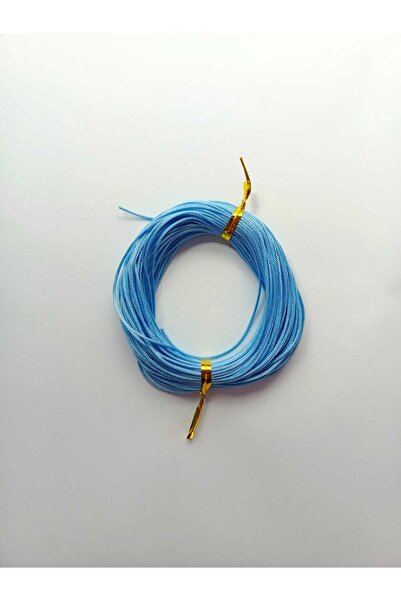 Eskişehir hobi sanat 1 mm 20 Meters Space Blue Color Parachute Cord Macrame Bracelet Necklace Jewelry Design Beading Hair Braiding Cord
