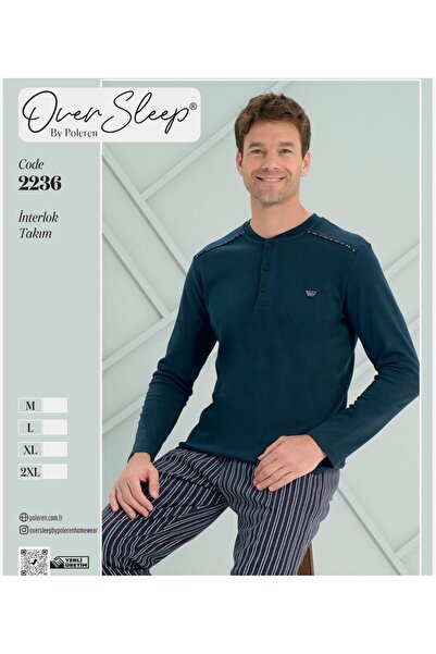 Over Sleep by Poleren Men's Cotton Pjama Suit