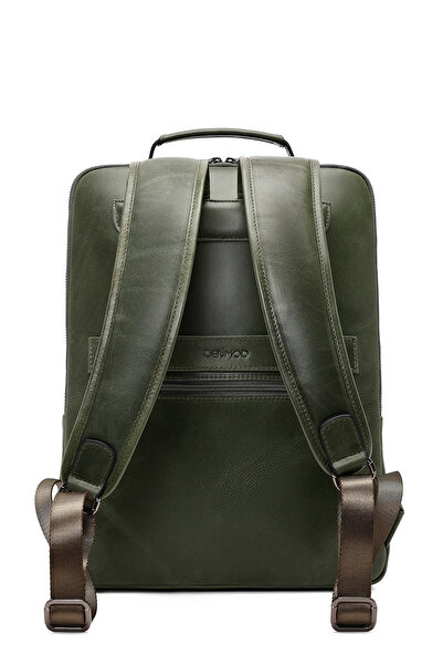 Derimod Men's Green Leather Backpack 25Wbd3535Cr