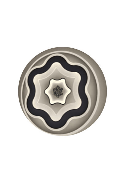 OEM led chandeliers Modern Circular LED Ceiling Light with Design – 40 cm, 36W, Black and White