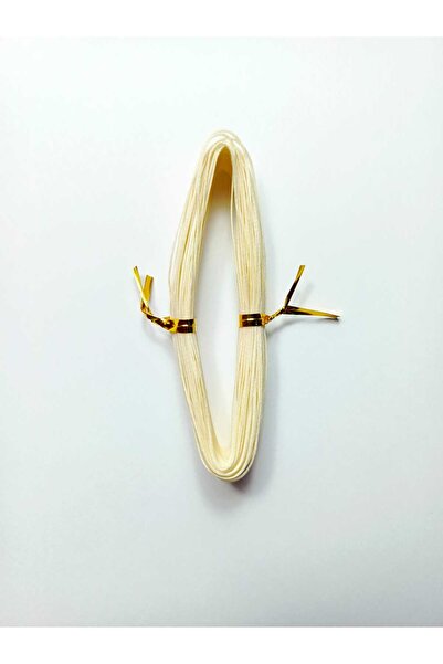 Eskişehir hobi sanat 1 mm 20 Meters Oyster Cream Color Waxed Cord Horsehair Leather Sewing Necklace Jewelry Design Bracelet Cord