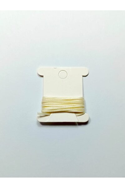 Eskişehir hobi sanat 1 mm 1 Meter Oyster Cream Color Waxed Cord Horsehair Leather Sewing Necklace Jewelry Design Bracelet Cord