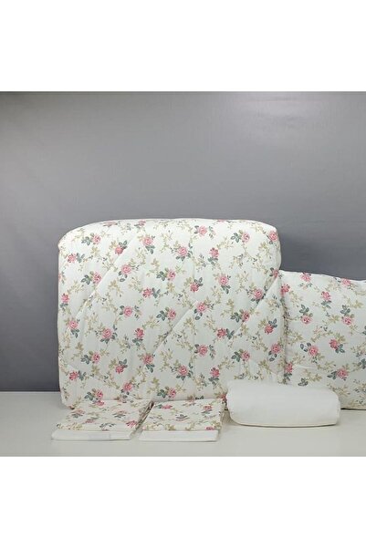 Reiashn Floral Retan Bedspread Set, 7 Pieces, 100% Cotton, Summer Double